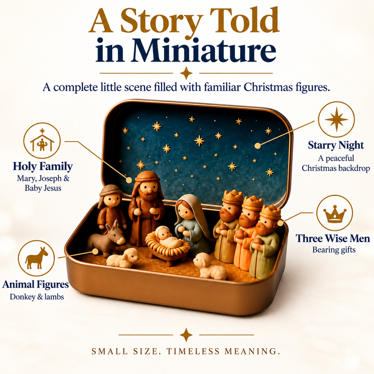 The Christmas Story Nativity Tin