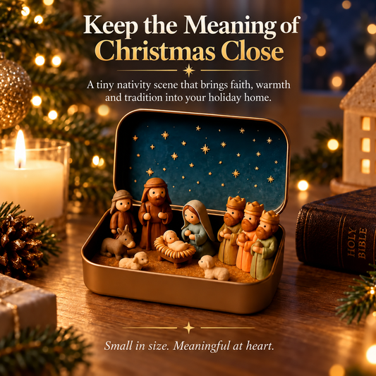 The Christmas Story Nativity Tin