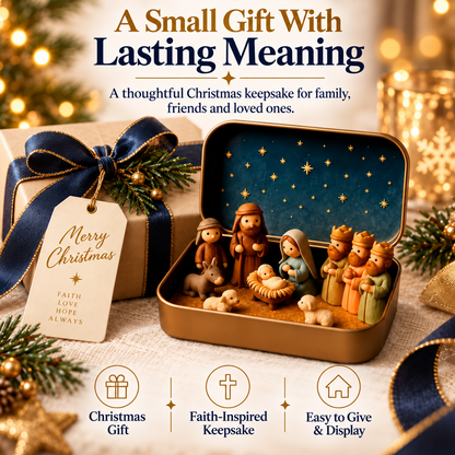 The Christmas Story Nativity Tin