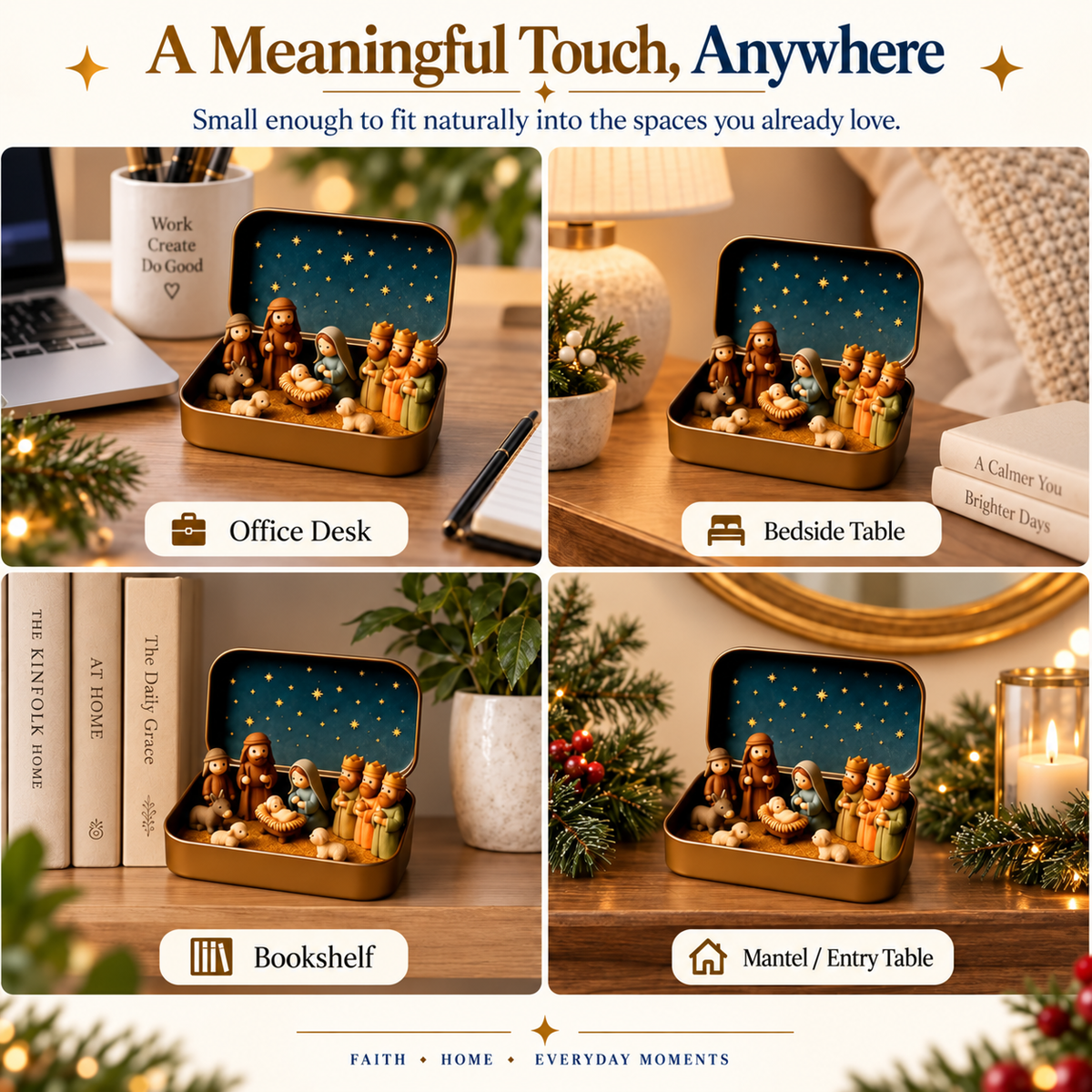 The Christmas Story Nativity Tin