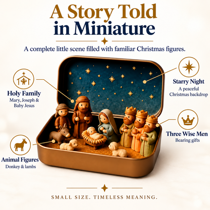 The Christmas Story Nativity Tin